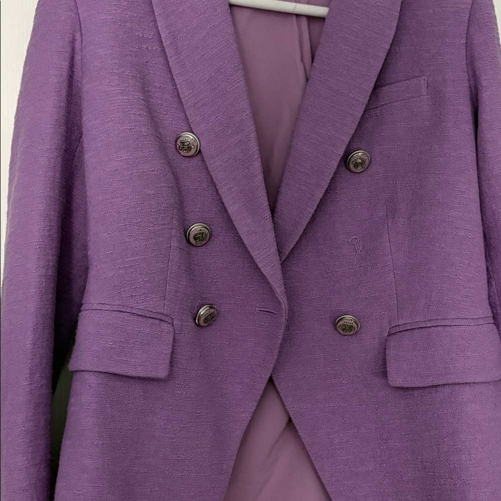 Veronica Beard Miller Dickey Jacket in Violet - Picture 8 of 14